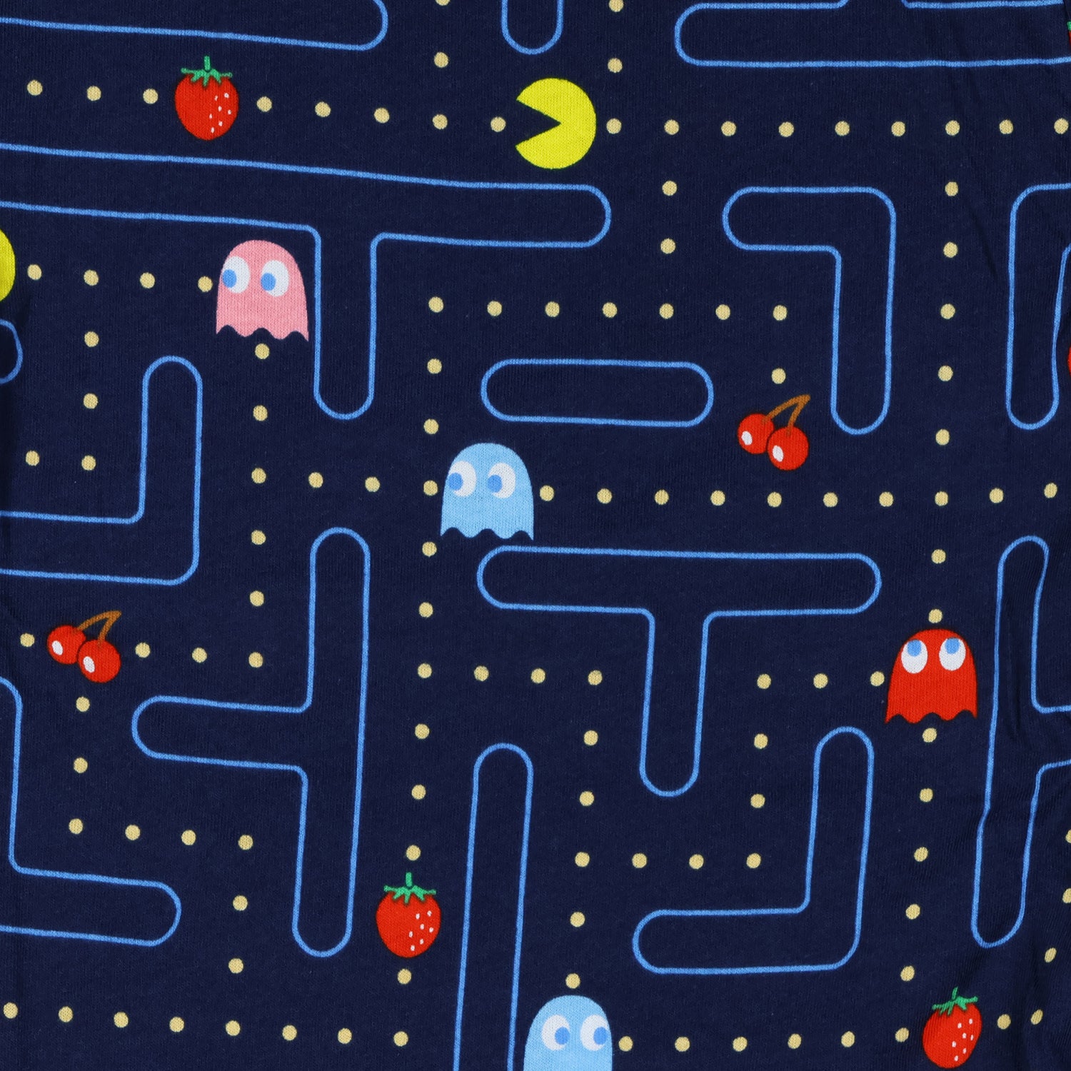 Pac-Man Pajama Pants Mens Blinky Inky Pinky Game Character PJ Joggers