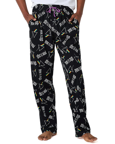 Pink Floyd Pajama Pants Mens Band Prism Lounge Sleepwear PJ Bottoms