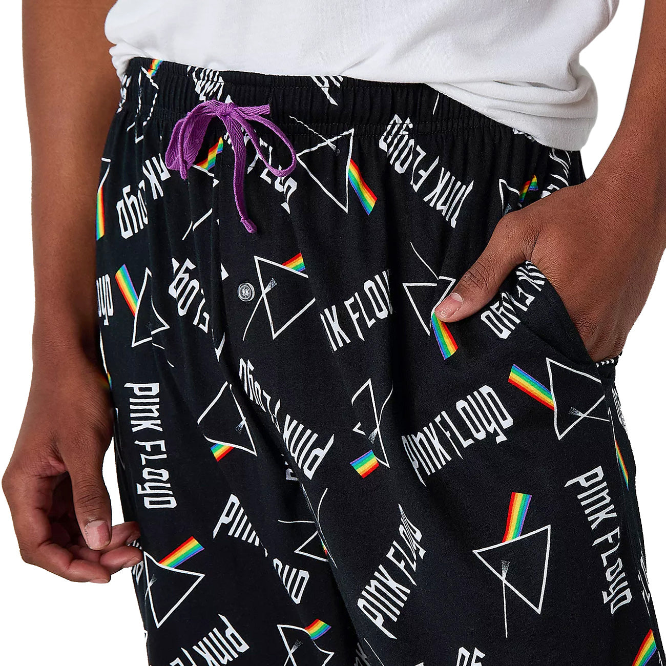 Pink Floyd Pajama Pants Mens Band Prism Lounge Sleepwear PJ Bottoms