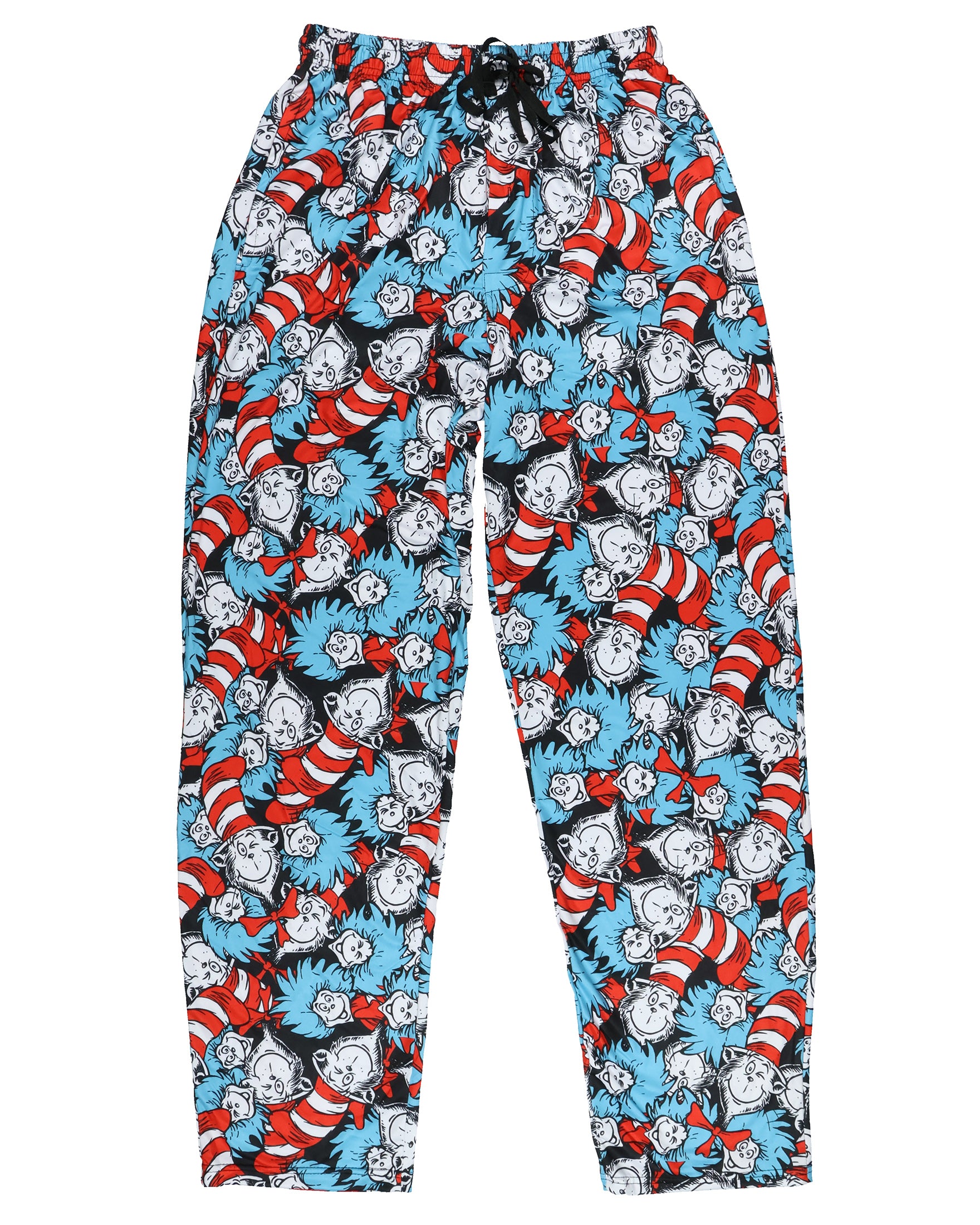 Dr. Seuss Pjs Mens Cat In The Hat Thing One Thing Two Lounge Pajama Pants