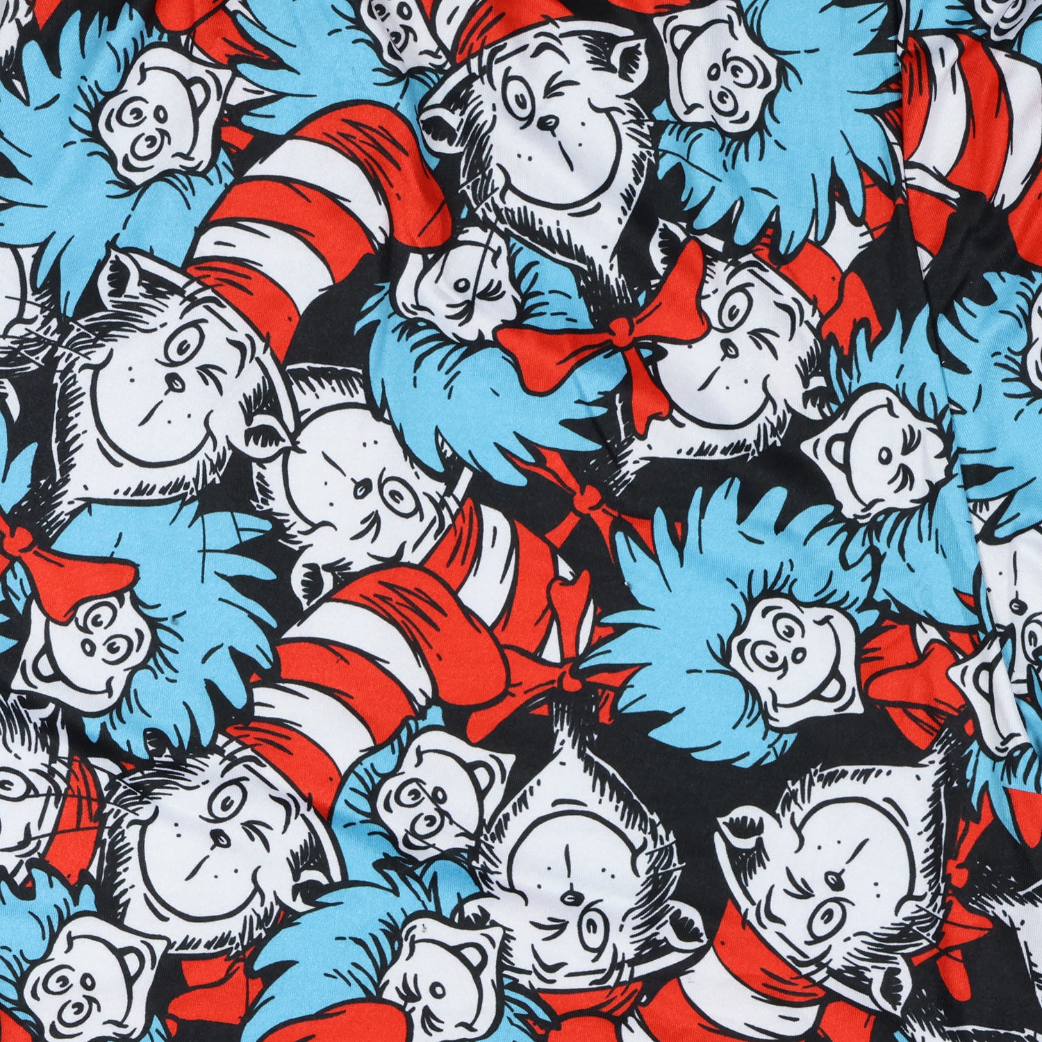 Dr. Seuss Pjs Mens Cat In The Hat Thing One Thing Two Lounge Pajama Pants