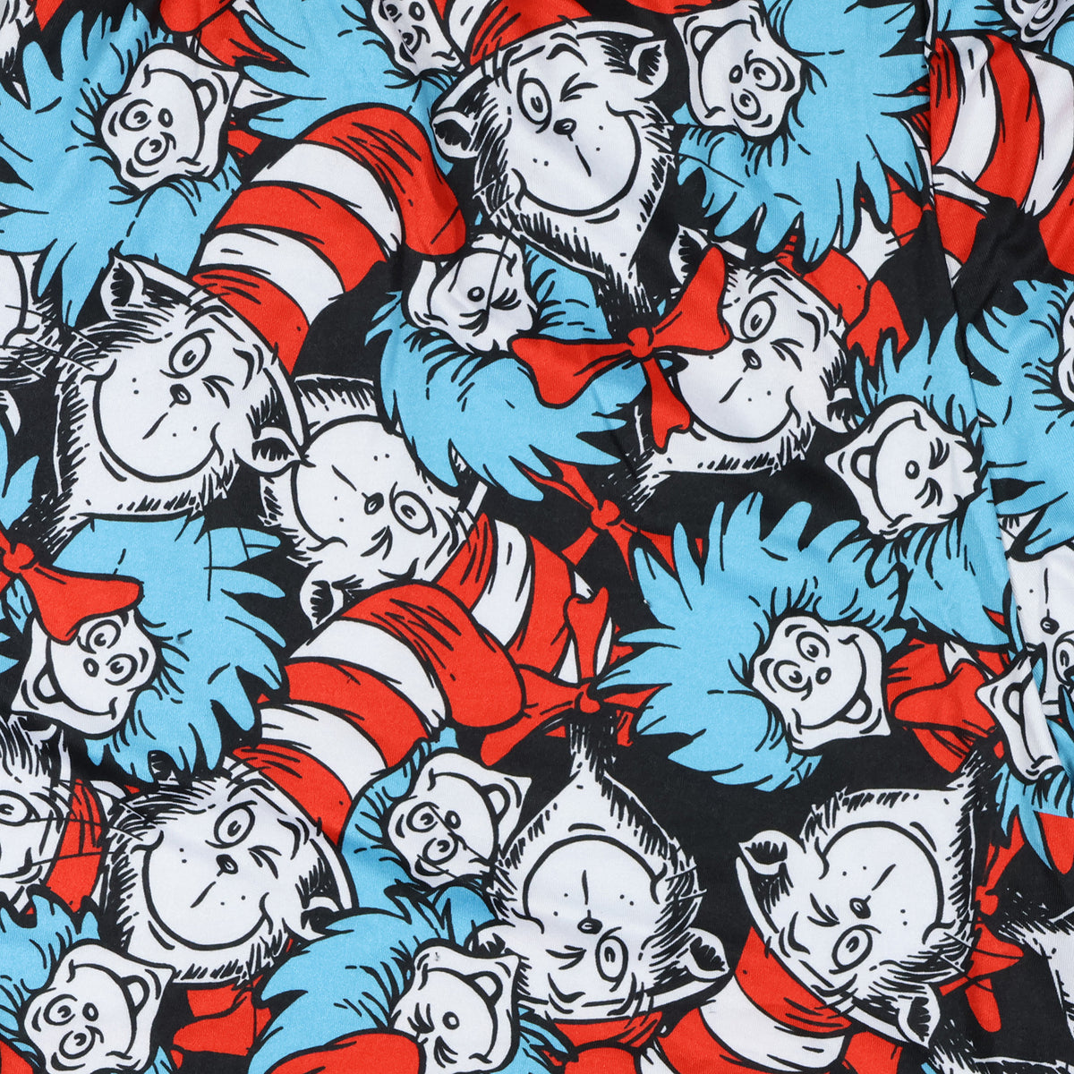 Dr. Seuss Pjs Mens Cat In The Hat Thing One Thing Two Lounge Pajama Pants