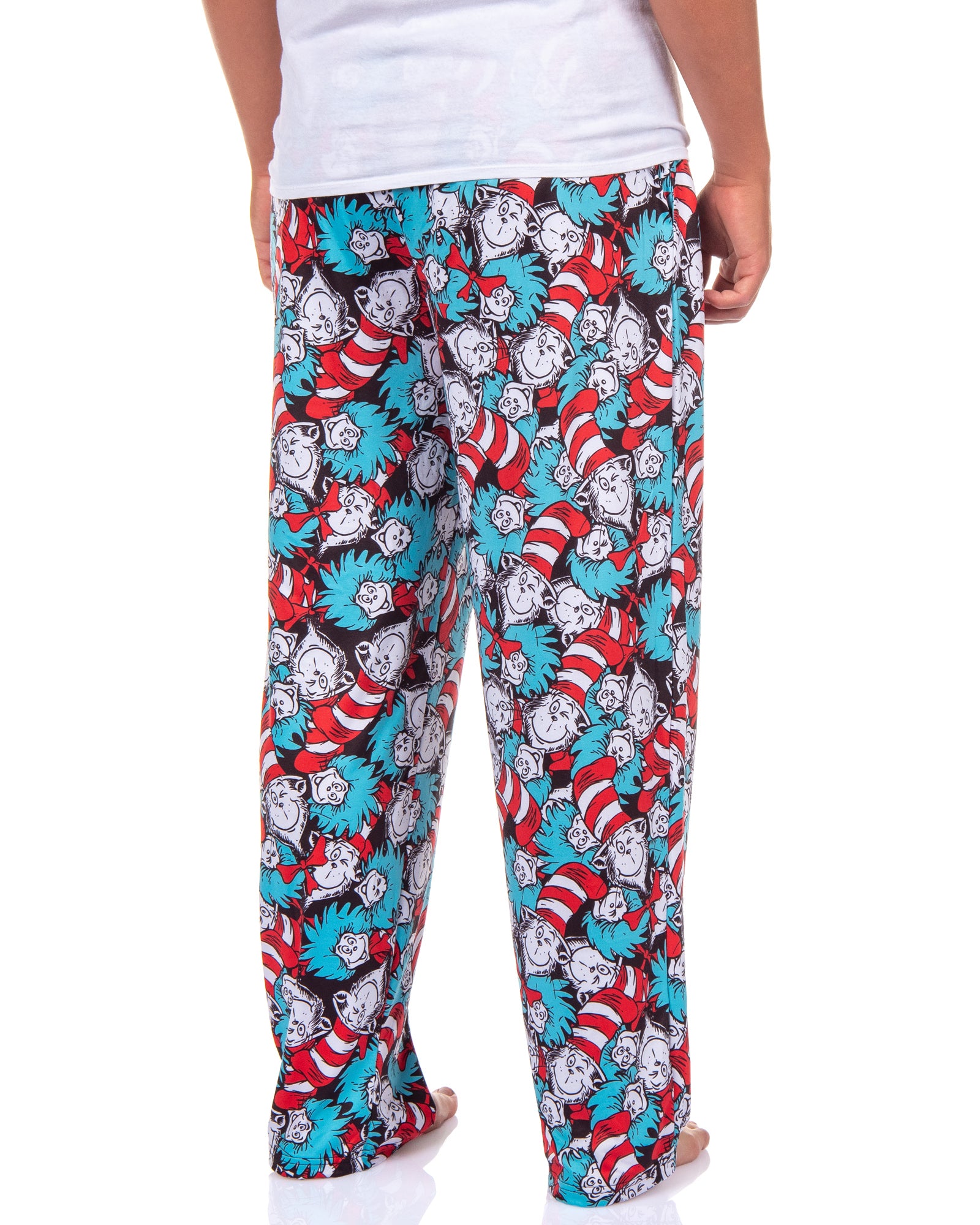 Dr. Seuss Pjs Mens Cat In The Hat Thing One Thing Two Lounge Pajama Pants