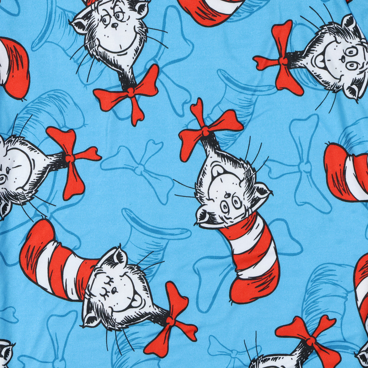 Dr. Seuss PJs Mens Cat In The Hat Expressions All Over Print Pajama Pants
