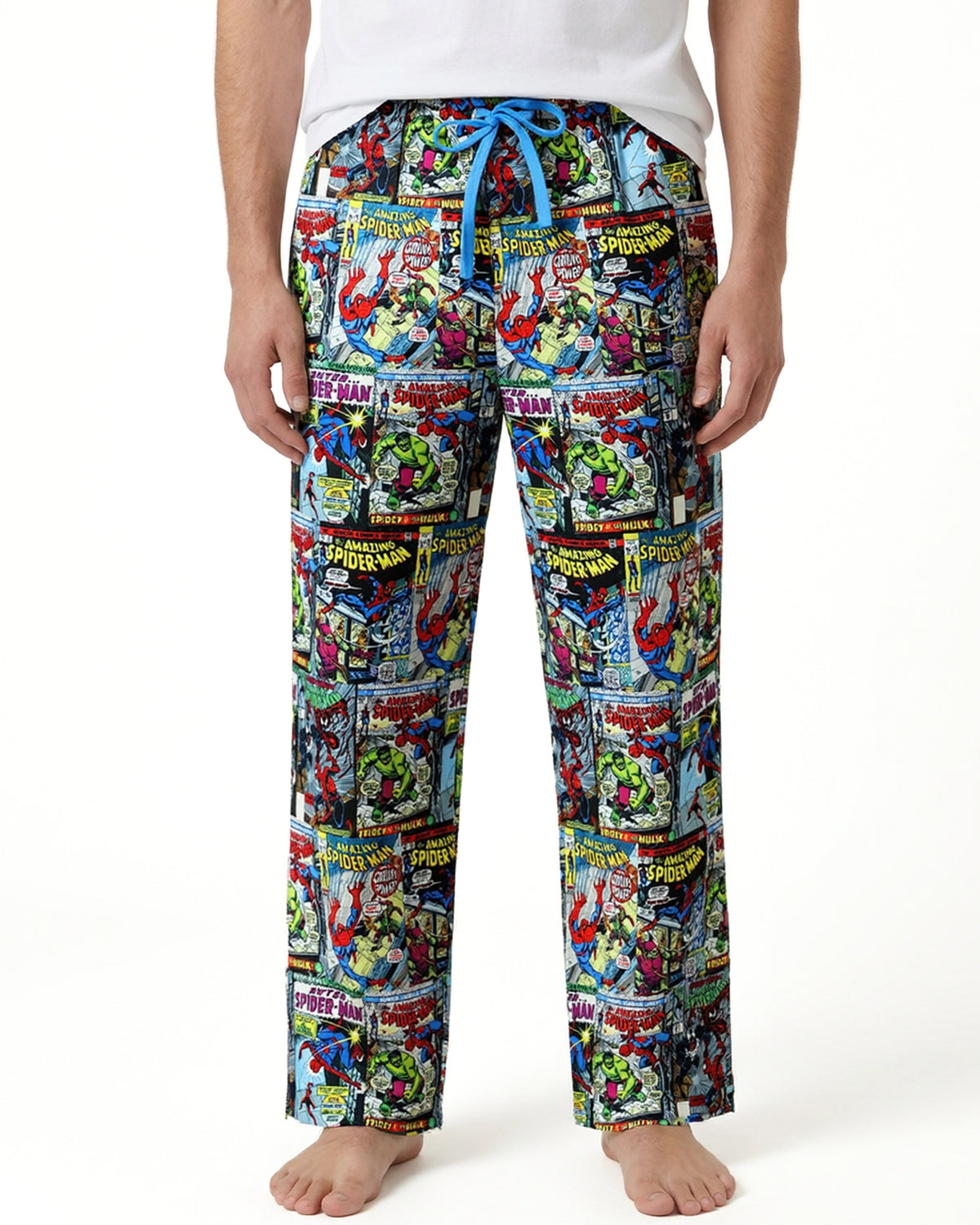 Marvel Comics Spider-Man Pajama Pants Men's Comic Cover Sleepwear