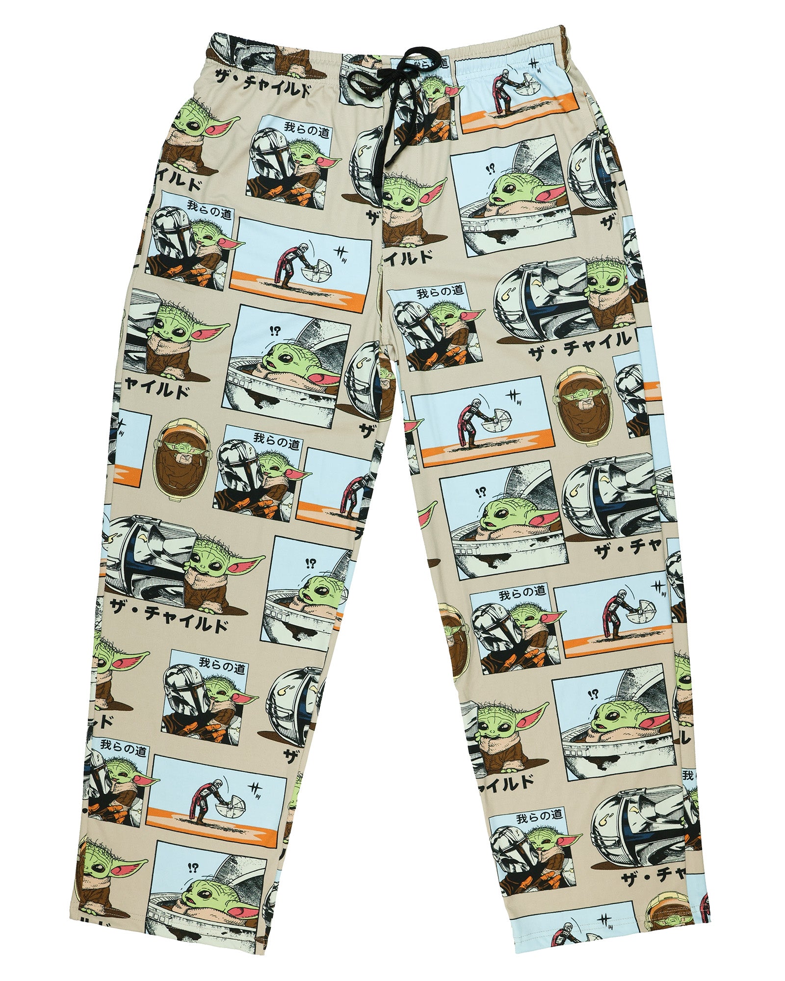 Disney Star Wars Pajama Pants The Mandalorian Grogu Comic Panel Sleepwear