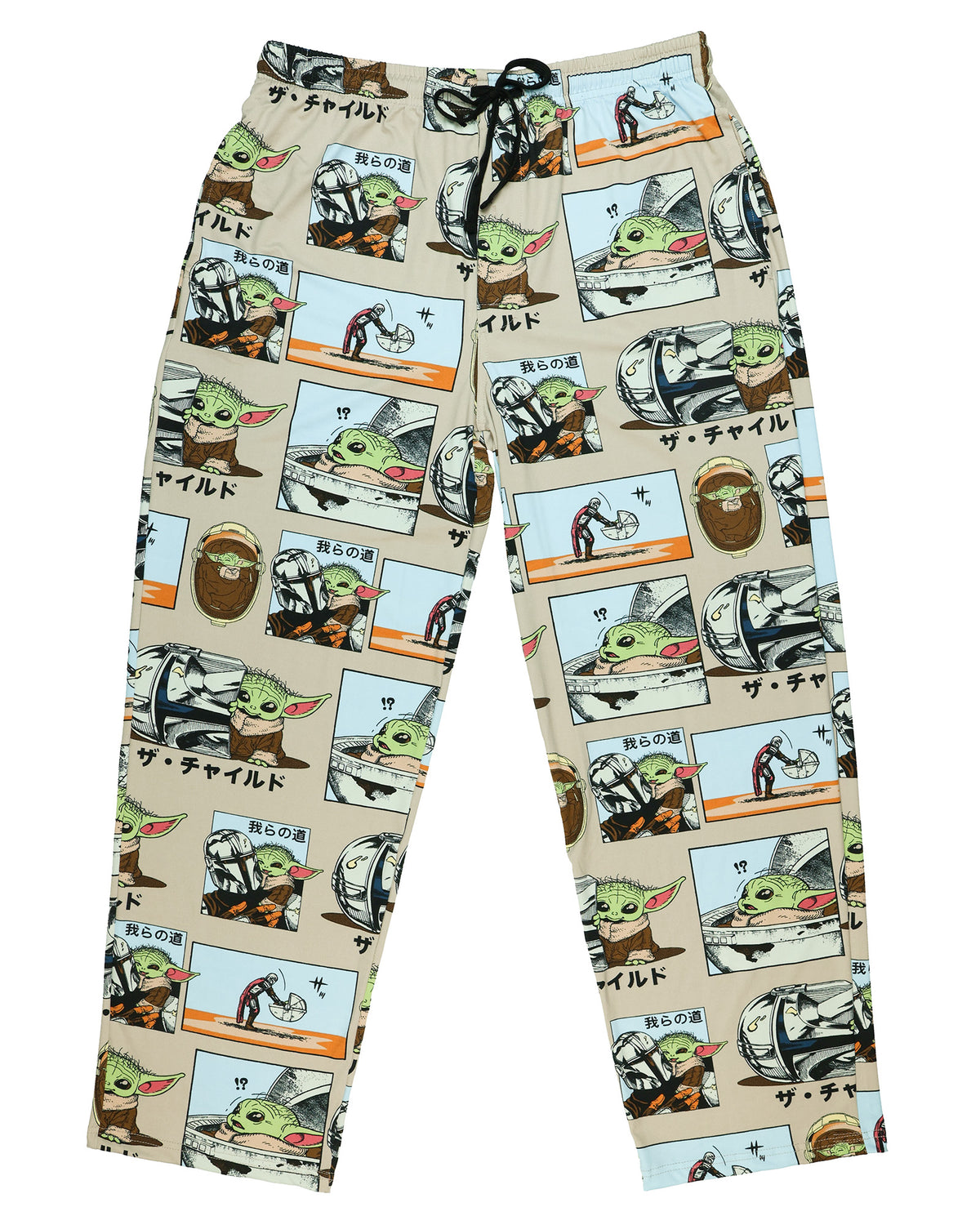 Disney Star Wars Pajama Pants The Mandalorian Grogu Comic Panel Sleepwear