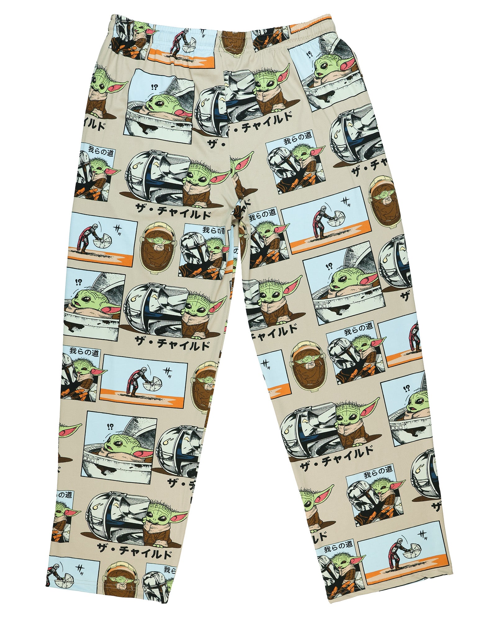 Disney Star Wars Pajama Pants The Mandalorian Grogu Comic Panel Sleepwear