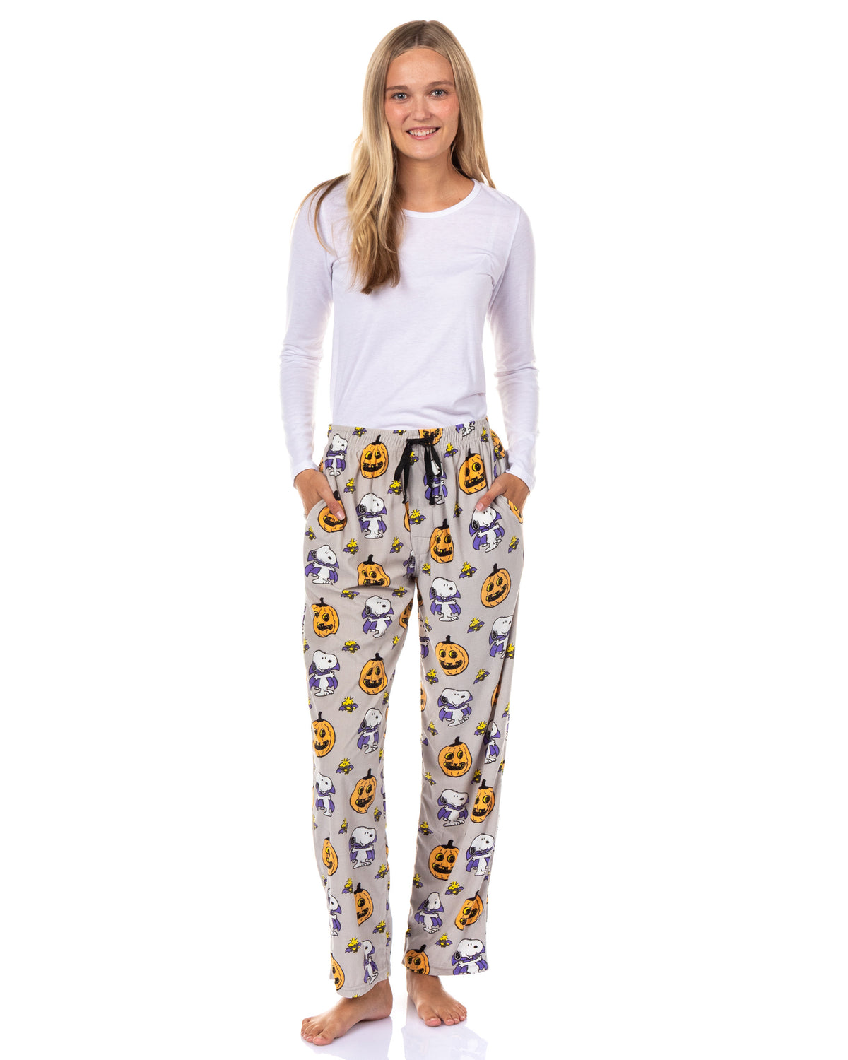 Peanuts Pajama Pants Men's Snoopy Woodstock Halloween Sleepwear