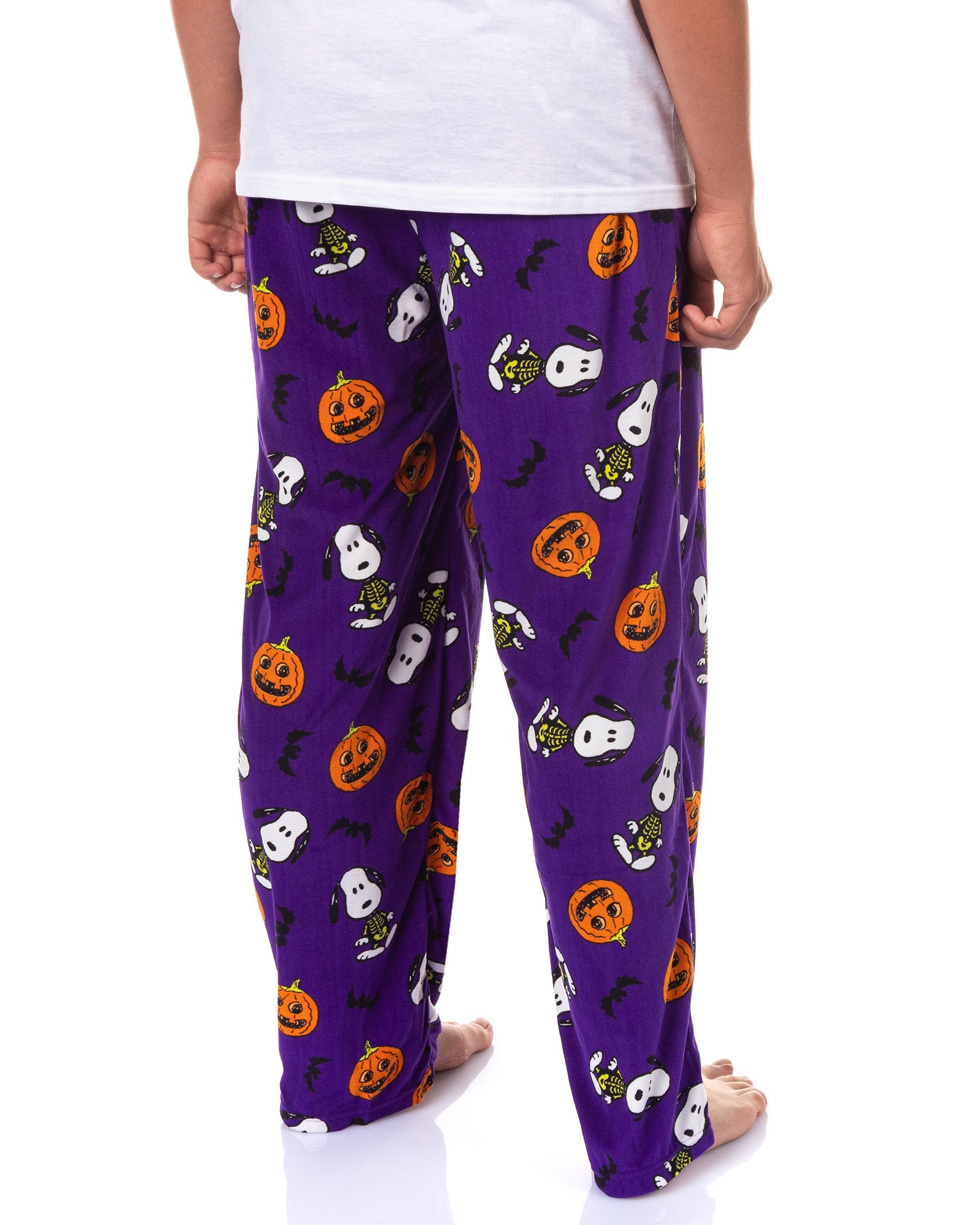 Peanuts Pajamas Men's Skeleton Snoopy Halloween Pajama Pants
