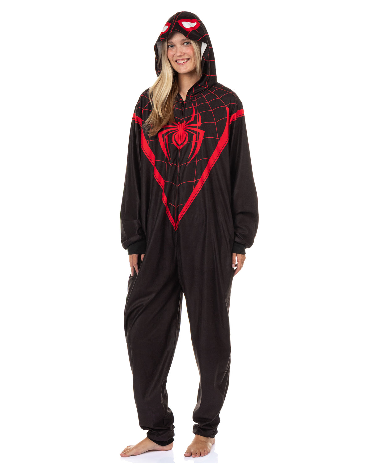 Marvel Comics Spider-Man Union Suit Men's Miles Morales Costume Pajama