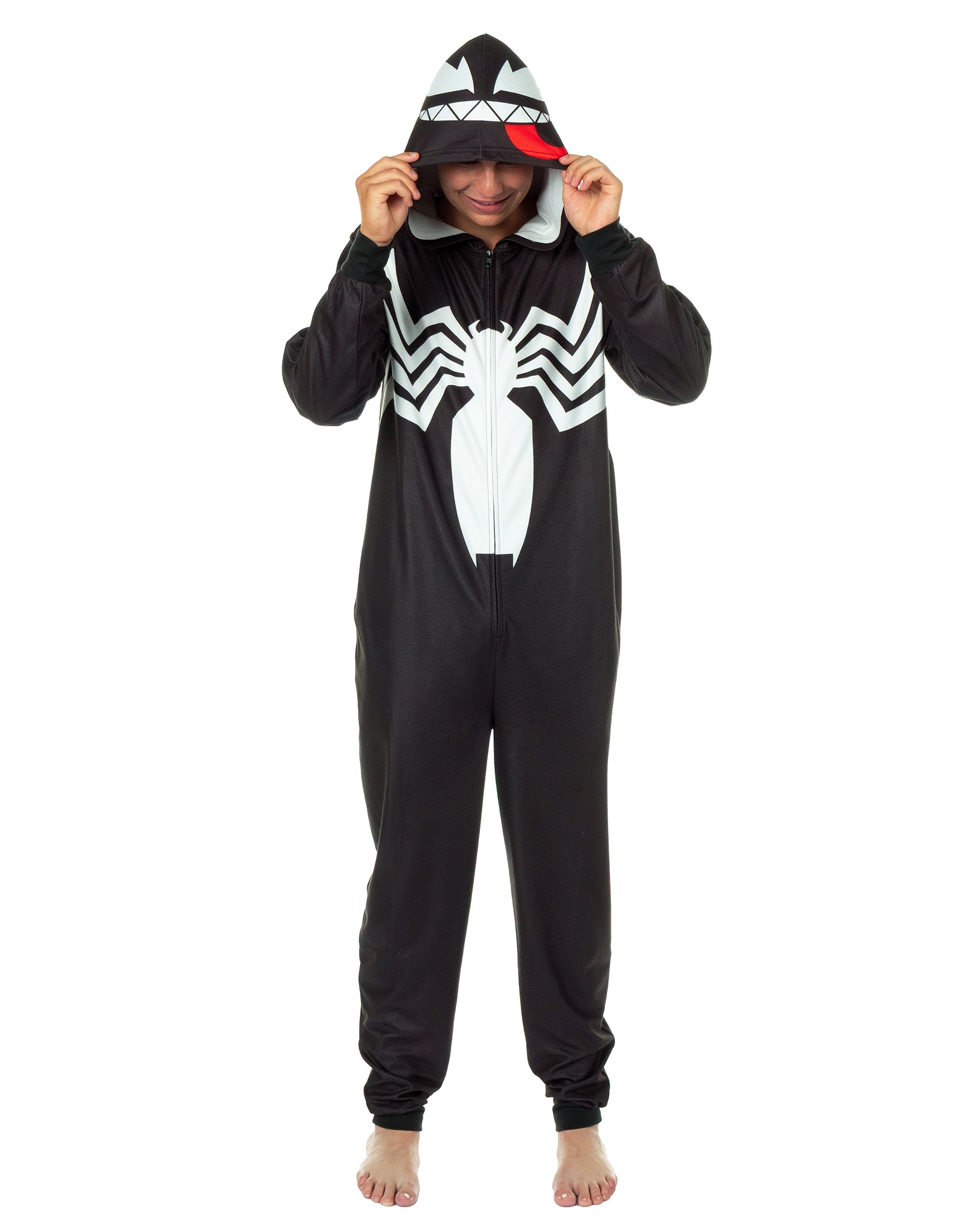 Marvel Comics Venom Union Suit Men's One Piece Costume Pajama