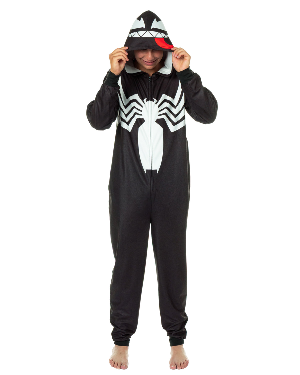 Marvel Comics Venom Union Suit Men's One Piece Costume Pajama