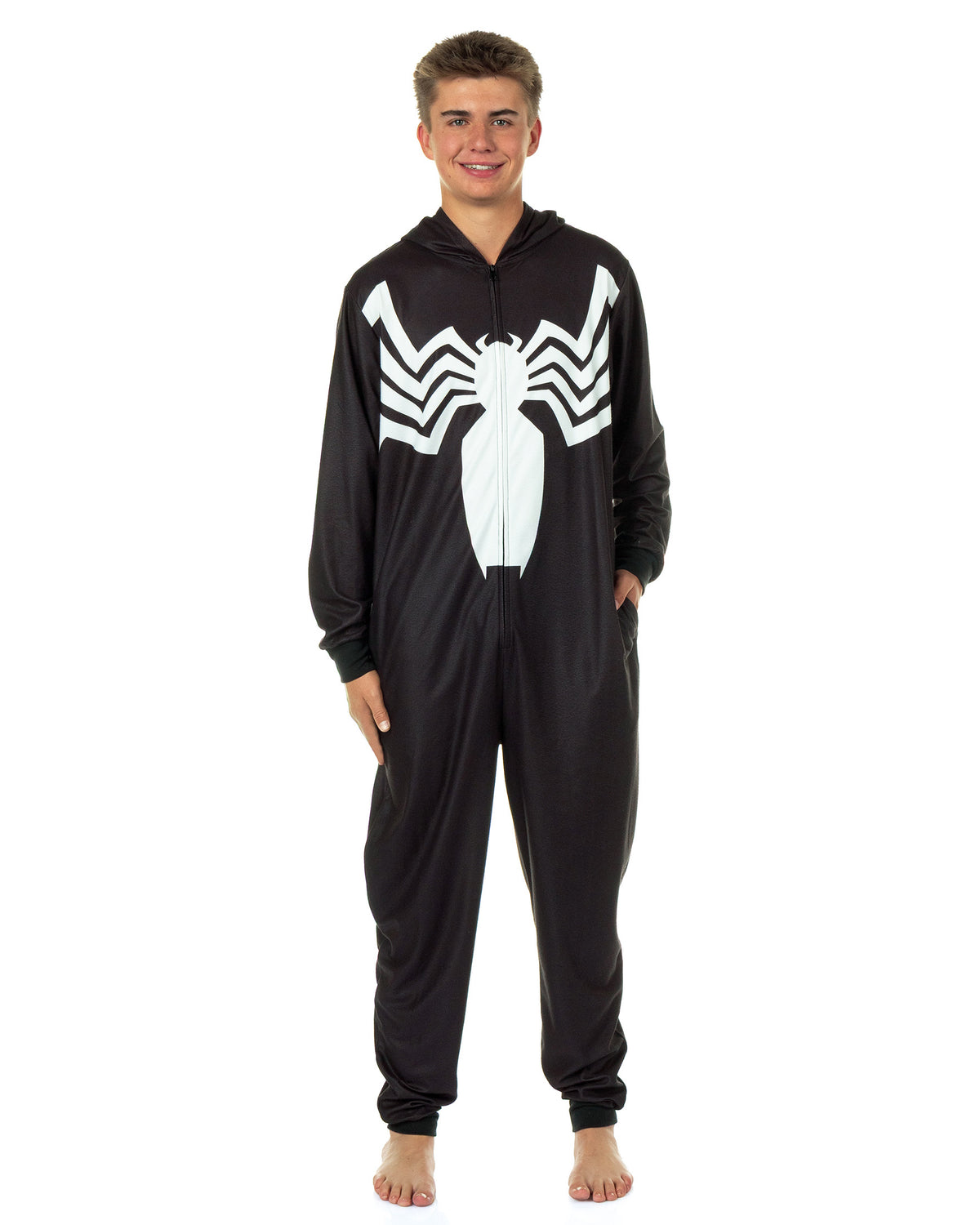 Marvel Comics Venom Union Suit Men's One Piece Costume Pajama