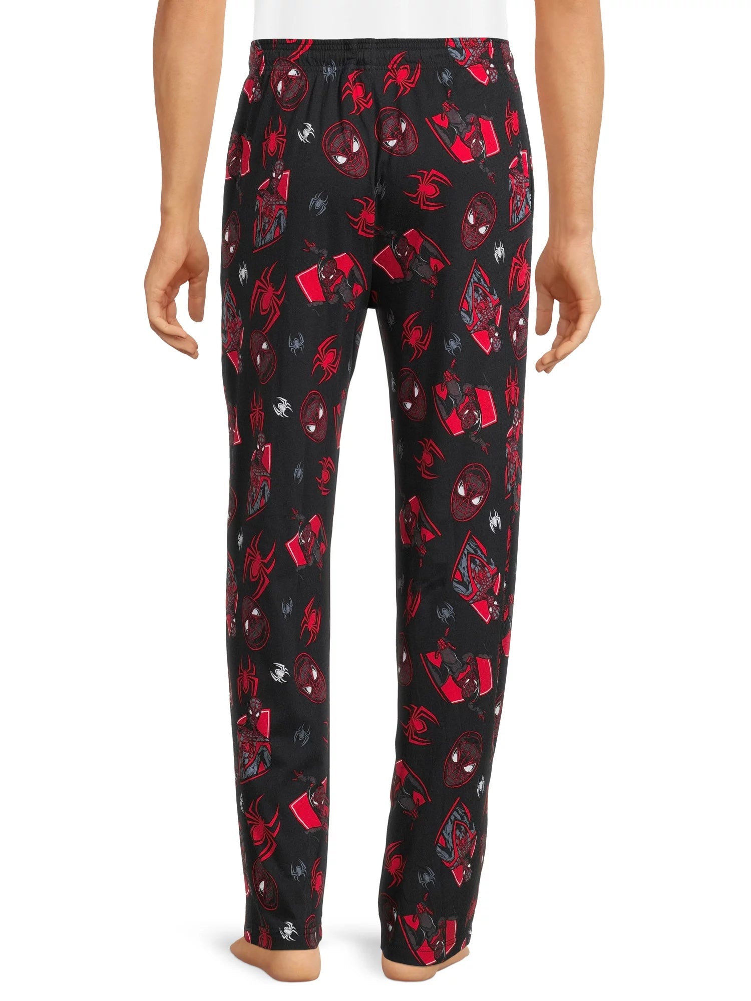 Marvel Spider-Man Men's Miles Morales Mask Allover Print Pajama Pants