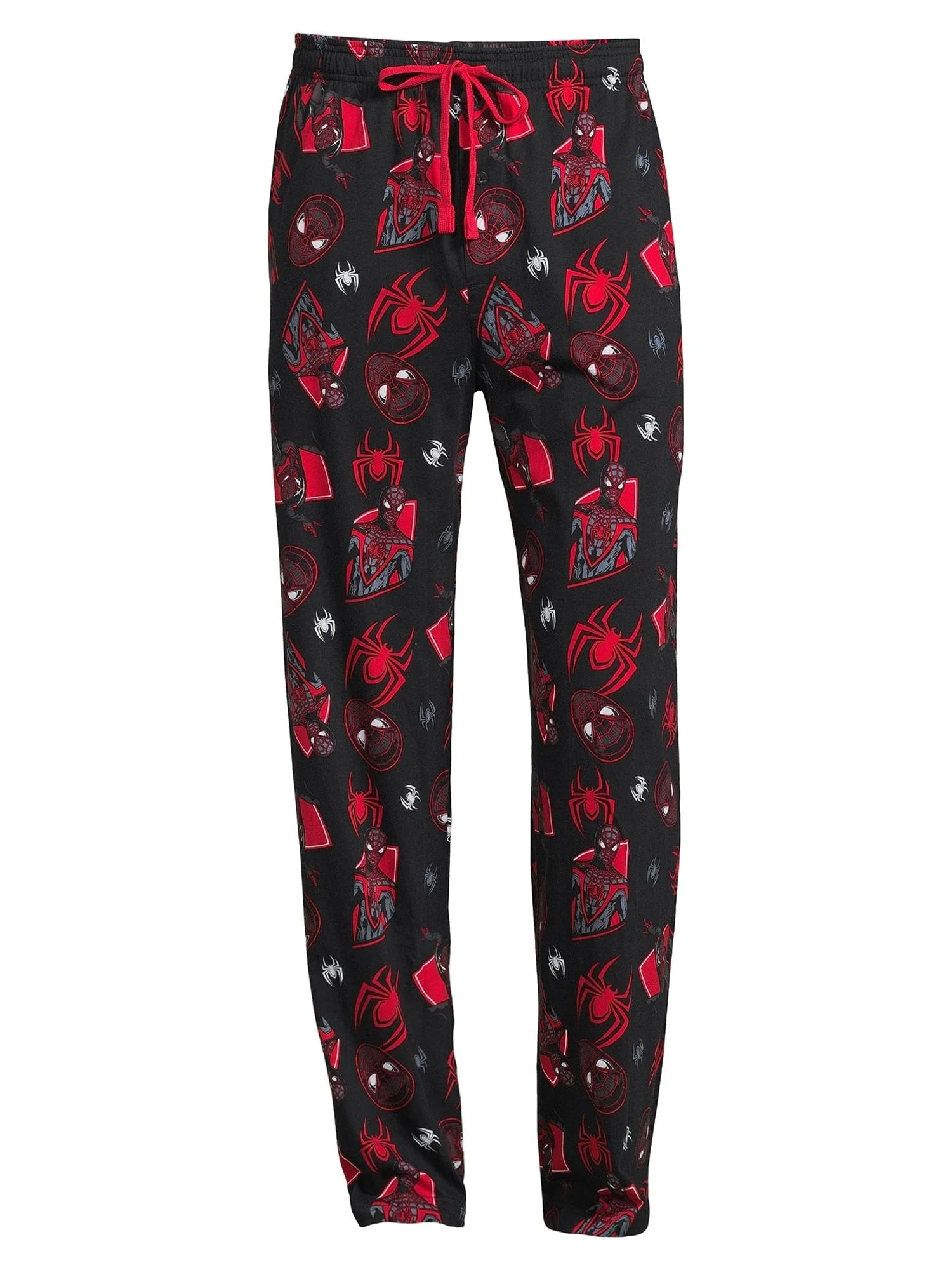 Marvel Spider-Man Men's Miles Morales Mask Allover Print Pajama Pants