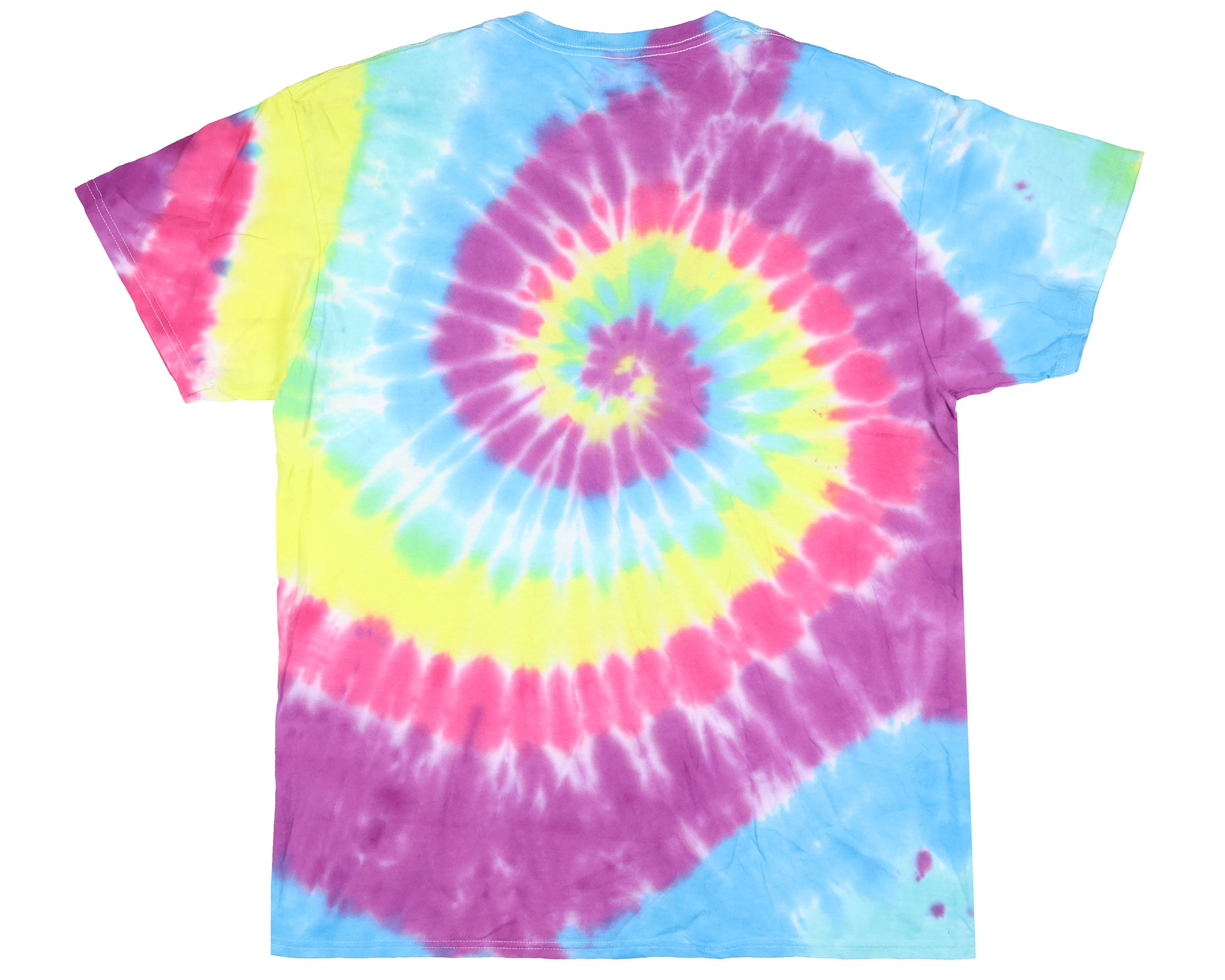Disney Men's Mickey Mouse Distressed Tie-Dye Adult Short Sleeve T-Shirt