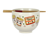 Maruchan Microwave Safe Ramen Bowl w/Reusable Bamboo Chopsticks