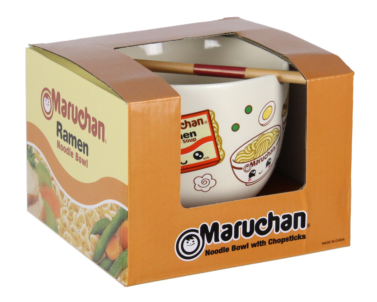 Maruchan Microwave Safe Ramen Bowl w/Reusable Bamboo Chopsticks
