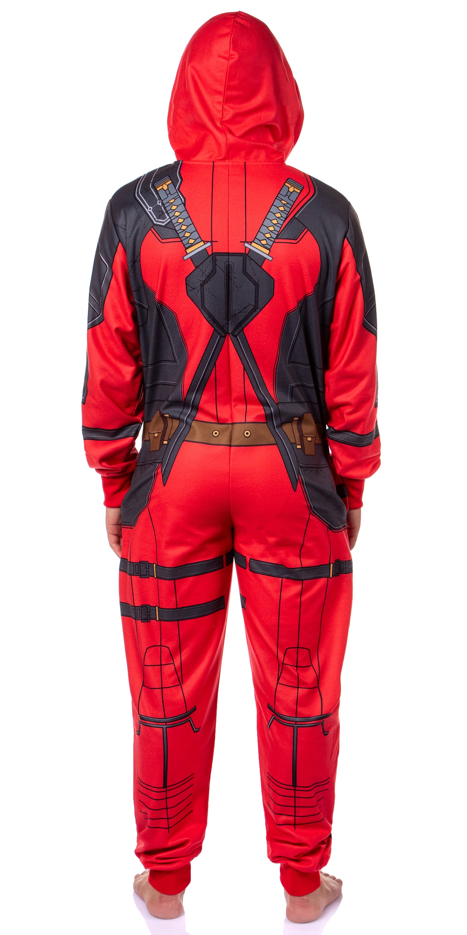 Marvel Men's Superhero Hooded Union Suit Costume Pajama