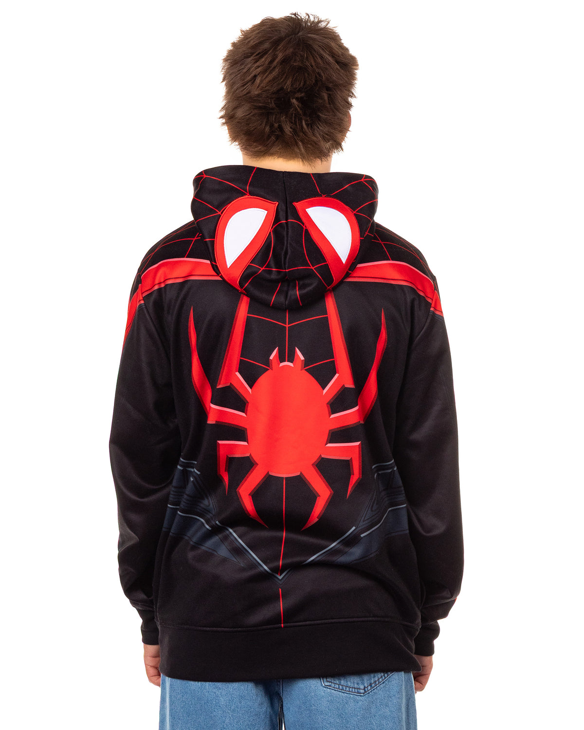 Marvel Comics Spider-Man Hoodie Men's Miles Morales Costume Sweatshirt