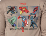 Marvel Men's Avengers Long Sleeve T-Shirt and Knit Pajama Pant Set