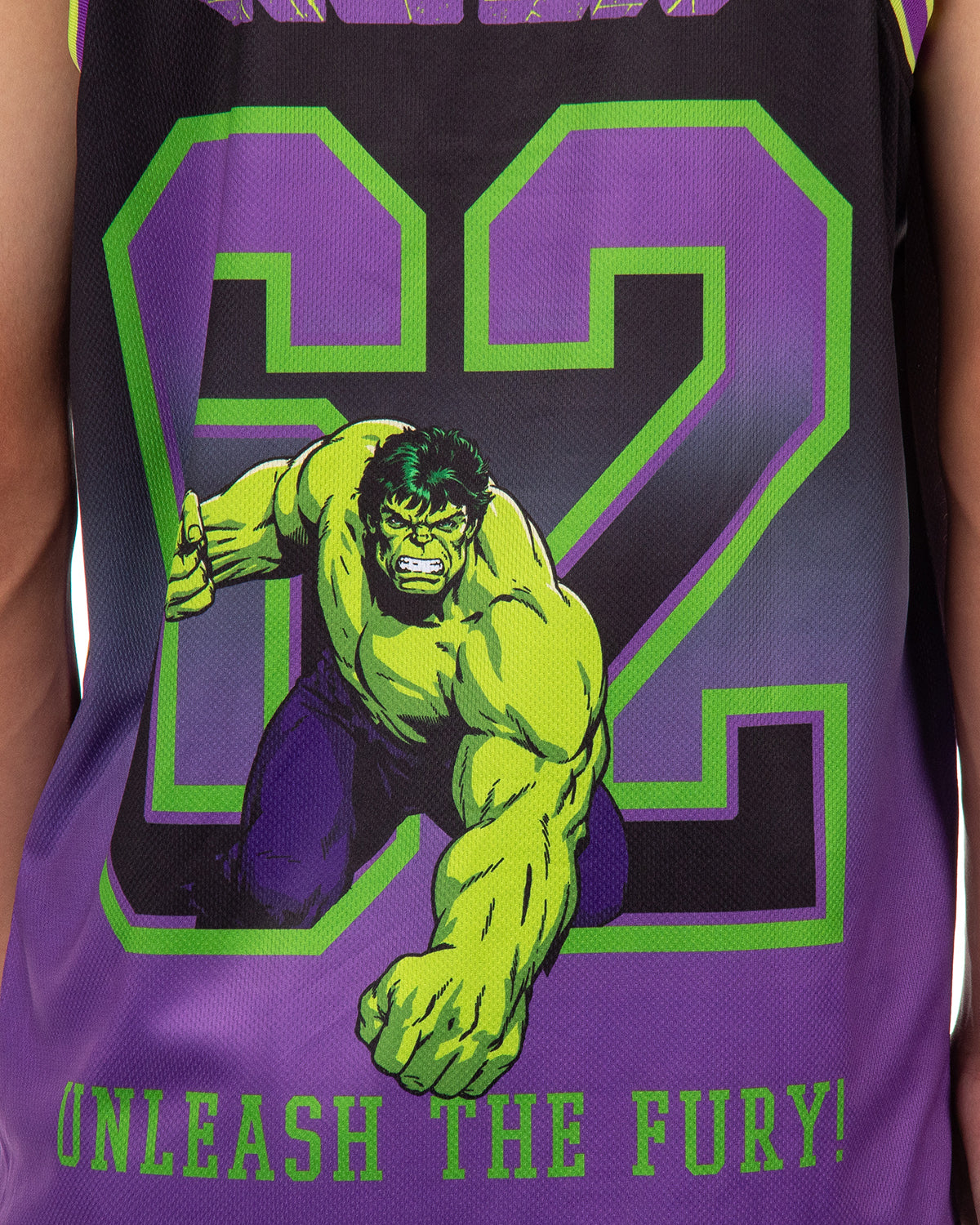 Marvel The Incredible Hulk Basketball Jersey Men's Unleash The Fury Tank Top