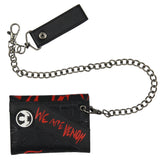 Bioworld Marvel We are Venom Character Design Tri-Fold Snap Chain Wallet