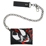 Bioworld Marvel We are Venom Character Design Tri-Fold Snap Chain Wallet