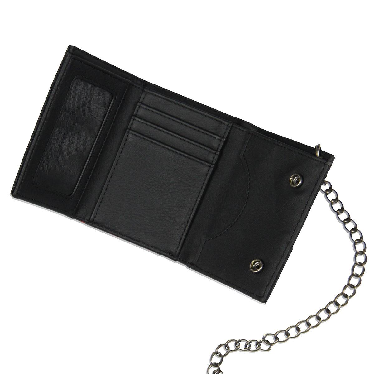 Bioworld Marvel We are Venom Character Design Tri-Fold Snap Chain Wallet