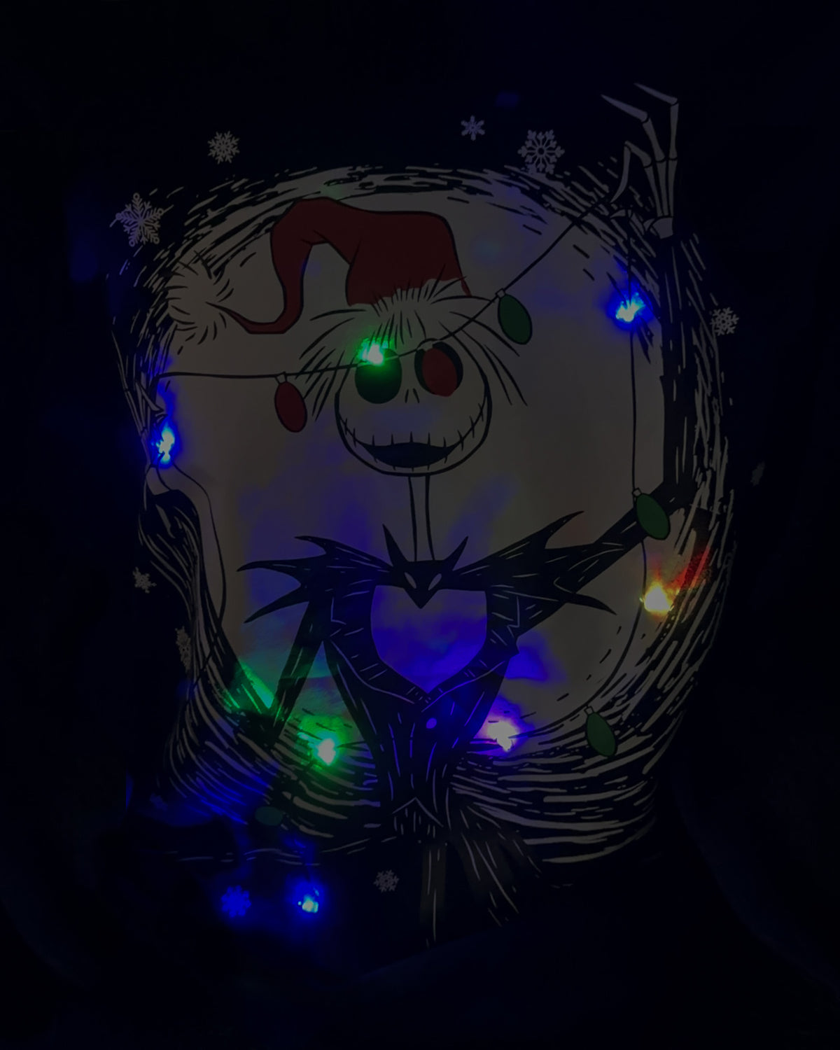 The Nightmare Before Christmas NBC Sweatshirt Mens Jack Light Up Sweater