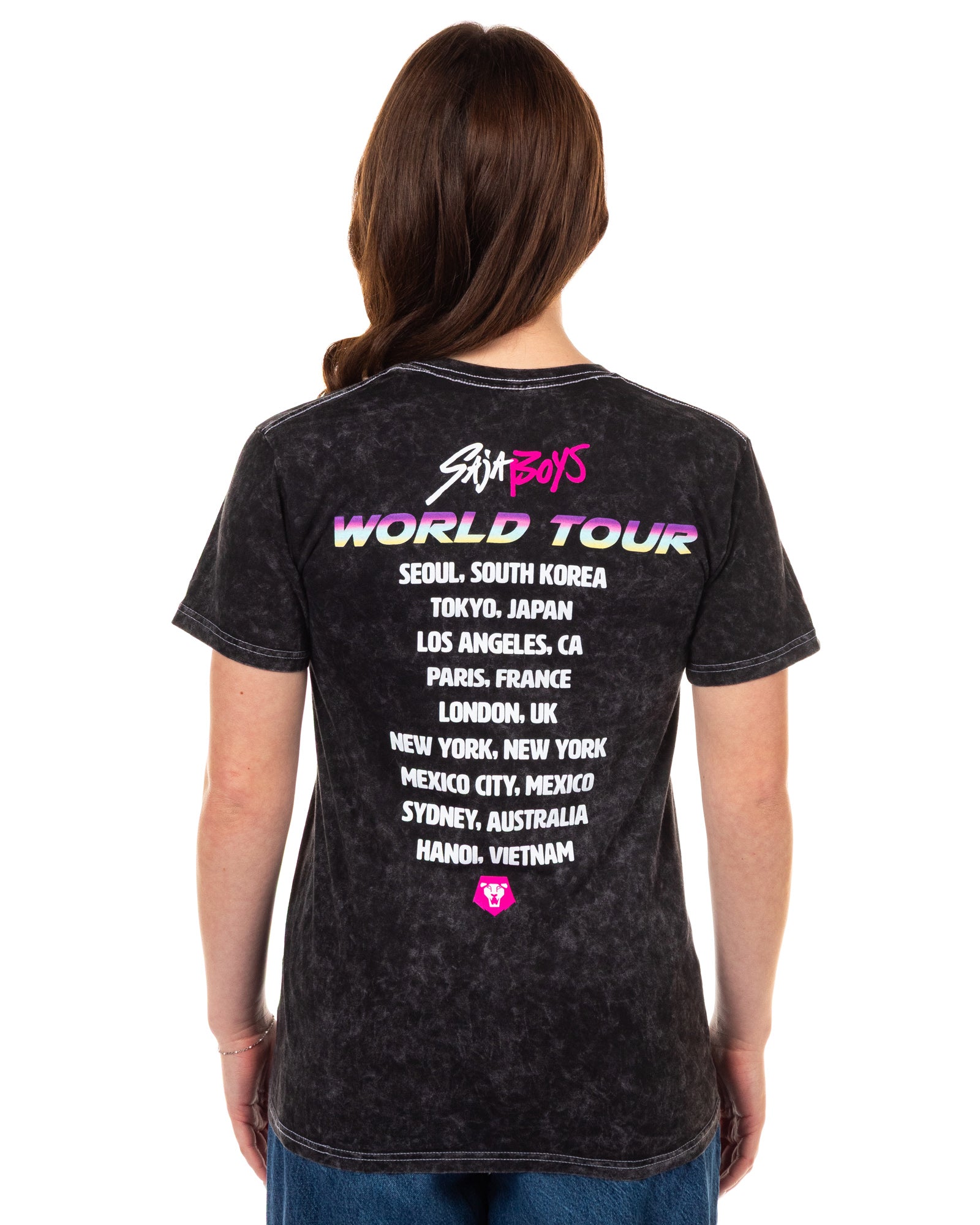 K-Pop Demon Hunters Junior Women's Saja Boys World Tour T-Shirt