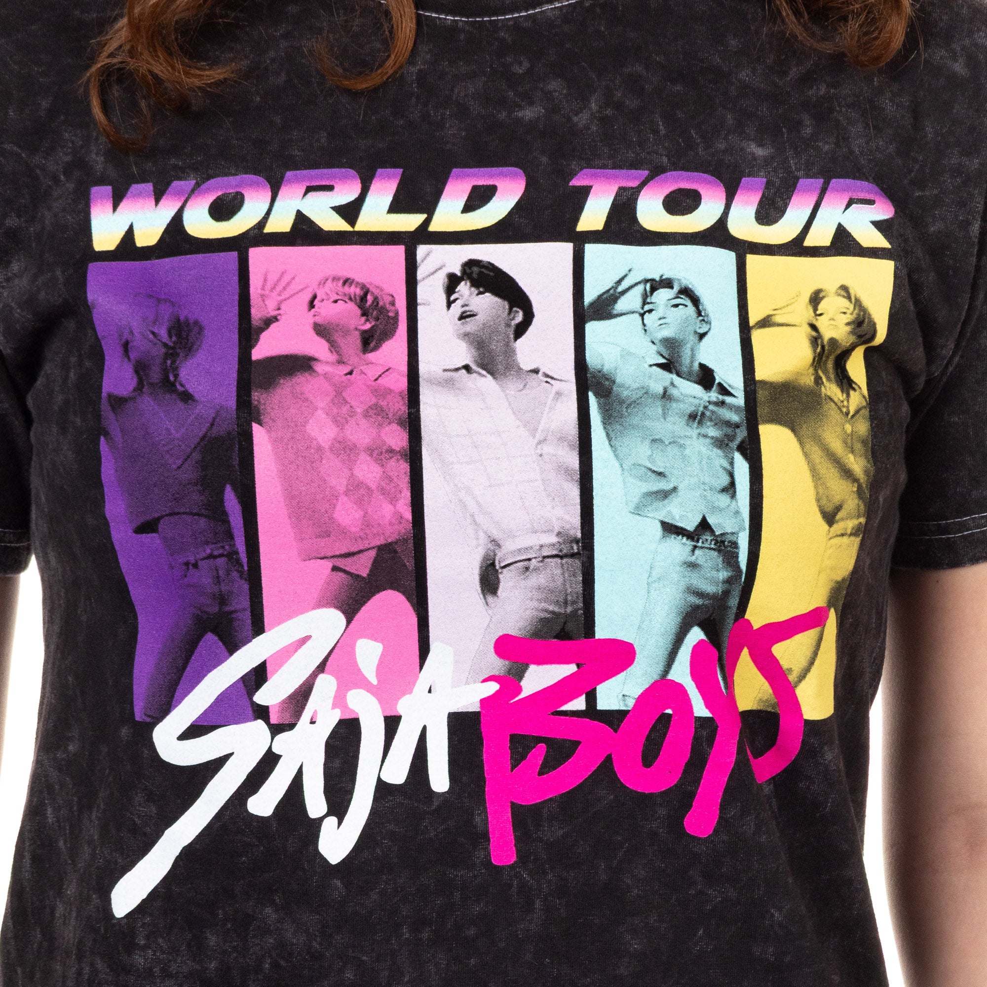 K-Pop Demon Hunters Junior Women's Saja Boys World Tour T-Shirt
