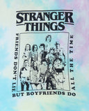 Stranger Things Pajamas Women's Friends Don't Lie Tie Dye Loungewear Set