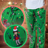 Stranger Things Men's Sketch Characters And Light Strings Pajama Pants