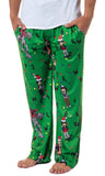 Stranger Things Men's Sketch Characters And Light Strings Pajama Pants