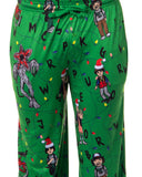Stranger Things Men's Sketch Characters And Light Strings Pajama Pants