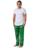 Stranger Things Men's Sketch Characters And Light Strings Pajama Pants