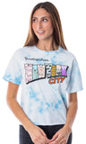 To All The Boys Juniors' Greetings From New York City Tie Dye Crop T-Shirt
