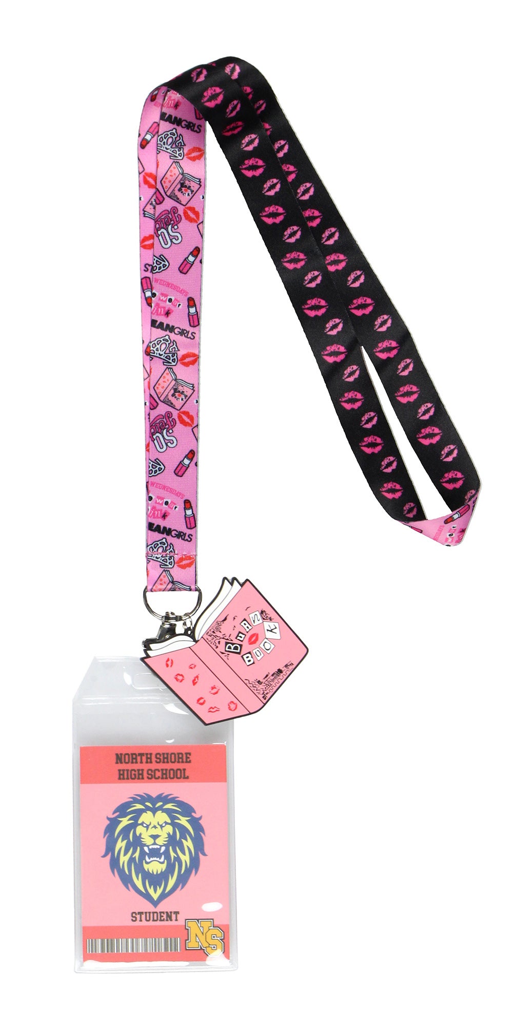 Mean Girls North Shore High School Lanyard ID Badge Holder w/ 2" Rubber Pendant