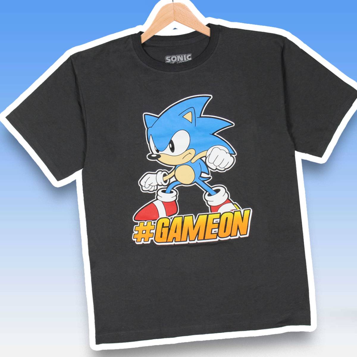 Sonic The Hedgehog Big Boys' #GameOn Challenge Sonic Character T-Shirt
