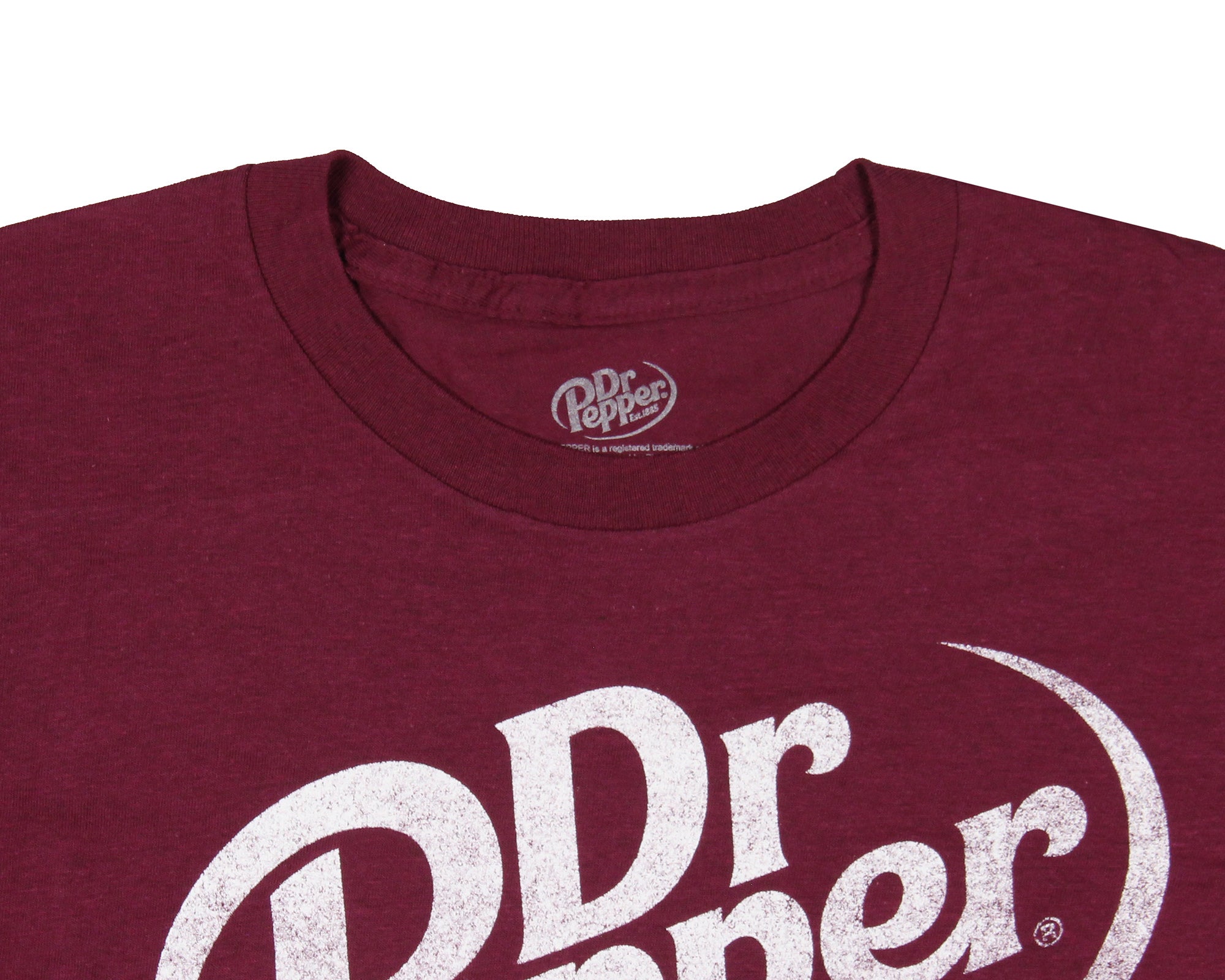 Dr. Pepper Men's Distressed Logo T-Shirt Established 1885 Short Sleeve Tee