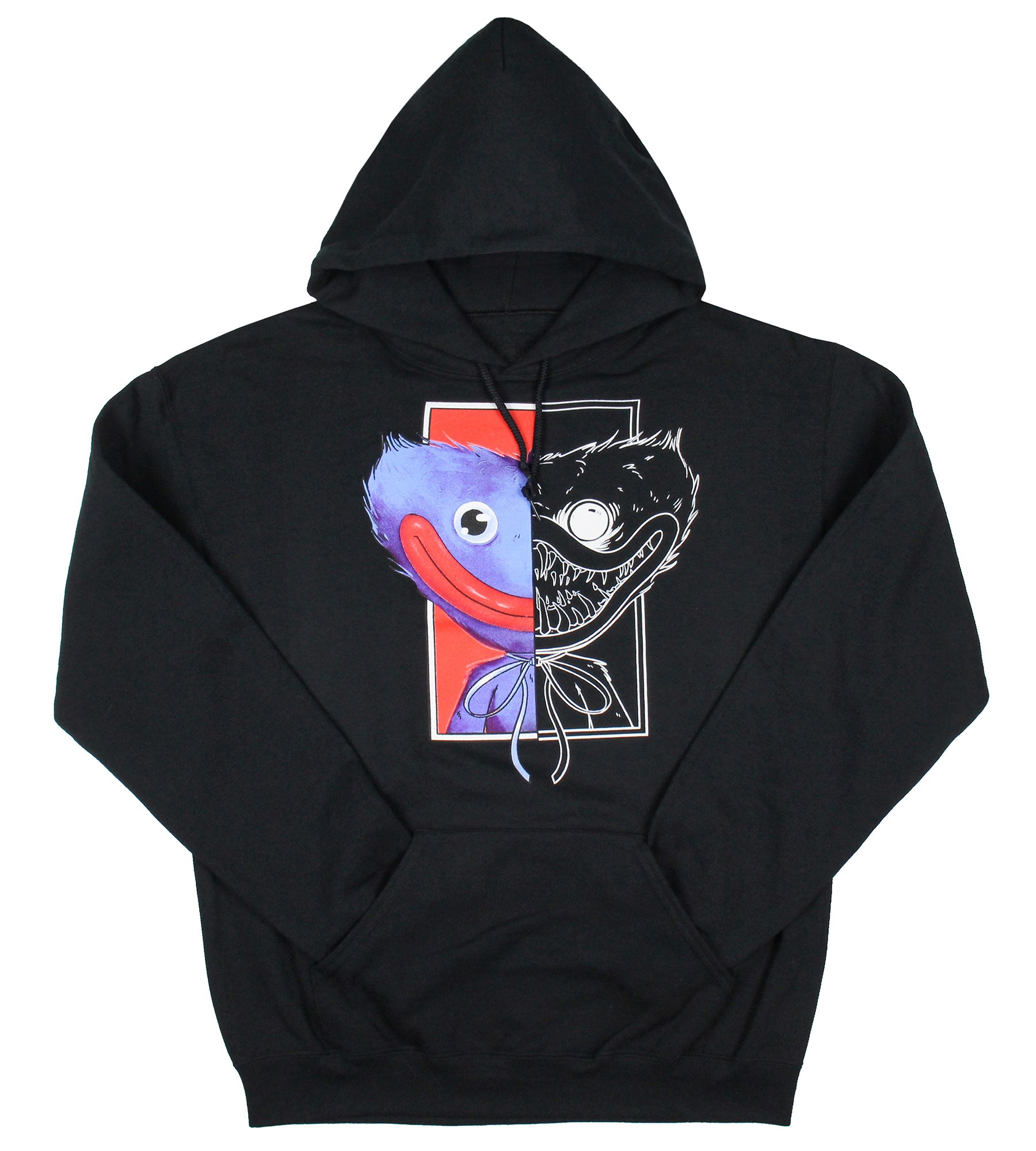 Poppy Playtime Boys' Huggy Split Face Jumpscare Pullover Hoodie