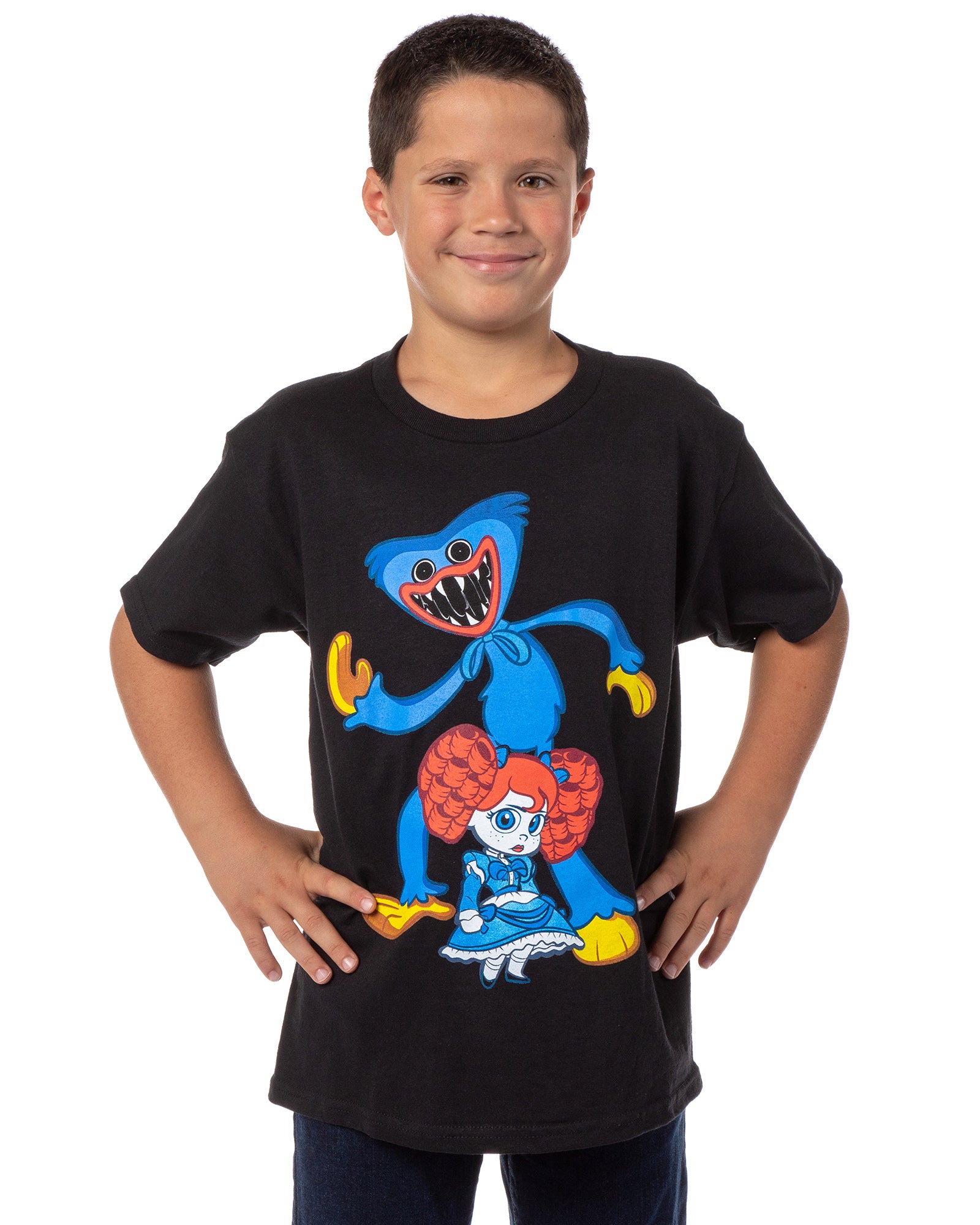 Poppy Playtime Boys' Poppy and Wuggy Character Graphic T-Shirt