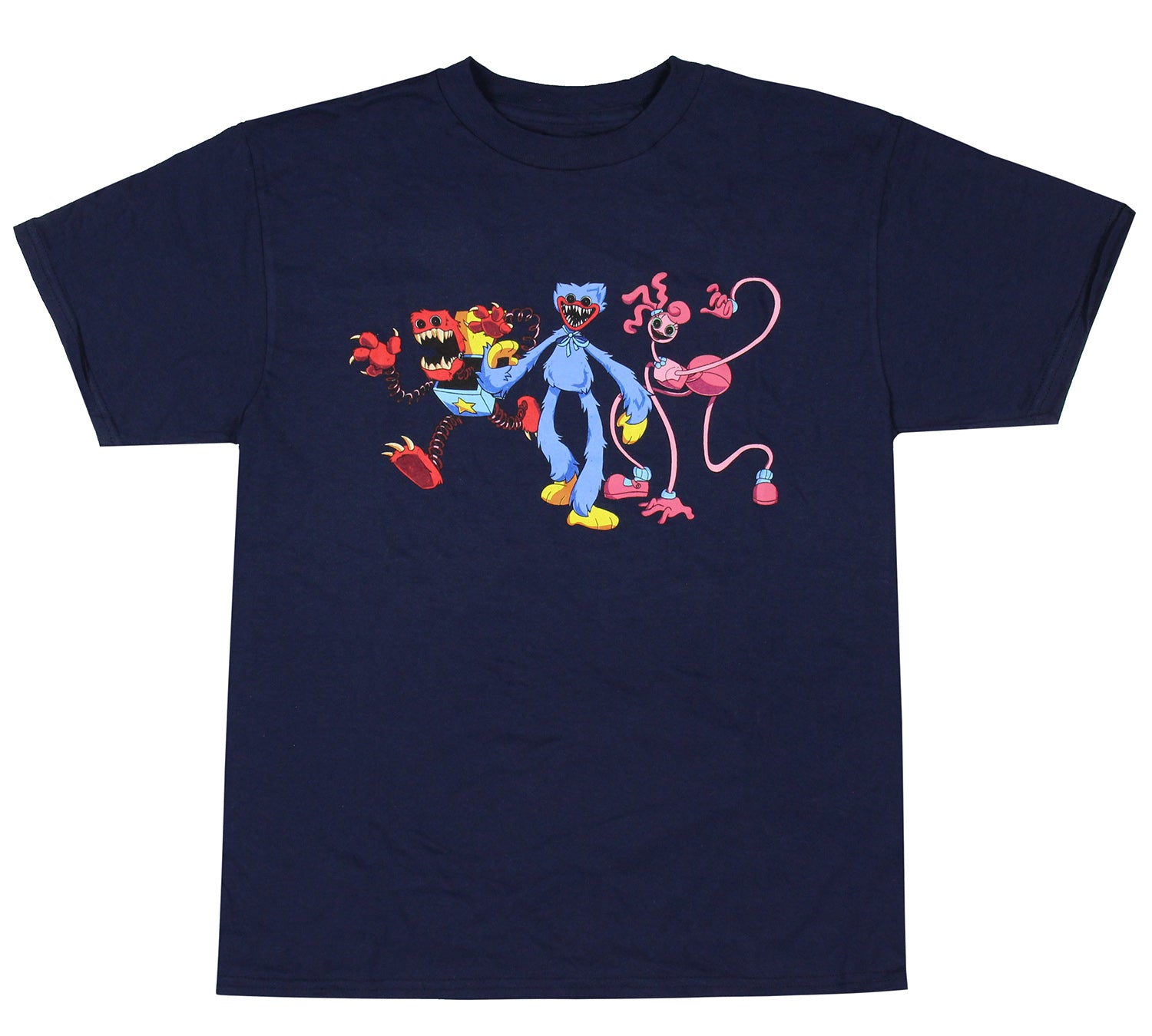 Poppy Playtime Boys' Bad Guys Huggy Mommy Long Legs Boxy Boo T-Shirt