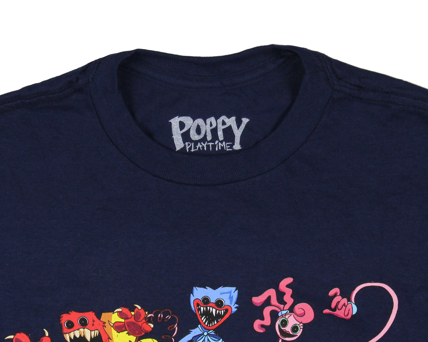 Poppy Playtime Boys' Bad Guys Huggy Mommy Long Legs Boxy Boo T-Shirt