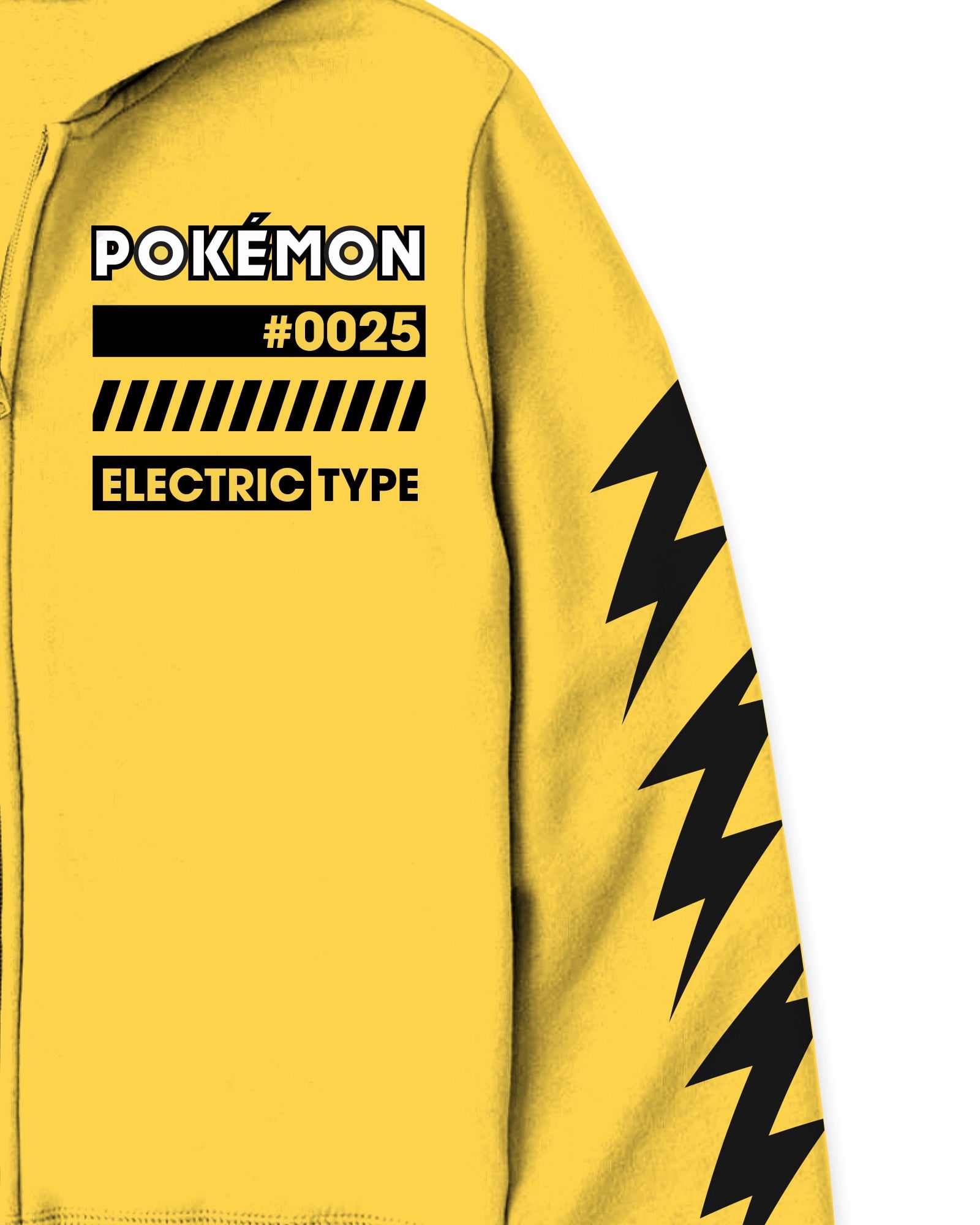 Pokemon Zip Up Hoodie Boy's Pikachu Electric Type 3D Ears Sweatshirt