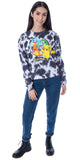 Pokemon Women's Pikachu Bulbasaur Charmander Squirtle Tie Dye Pullover Sweatshirt
