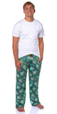 Pokemon Men's Bulbasaur #001 Vine Whip All Over Print Pajama Lounge Pants