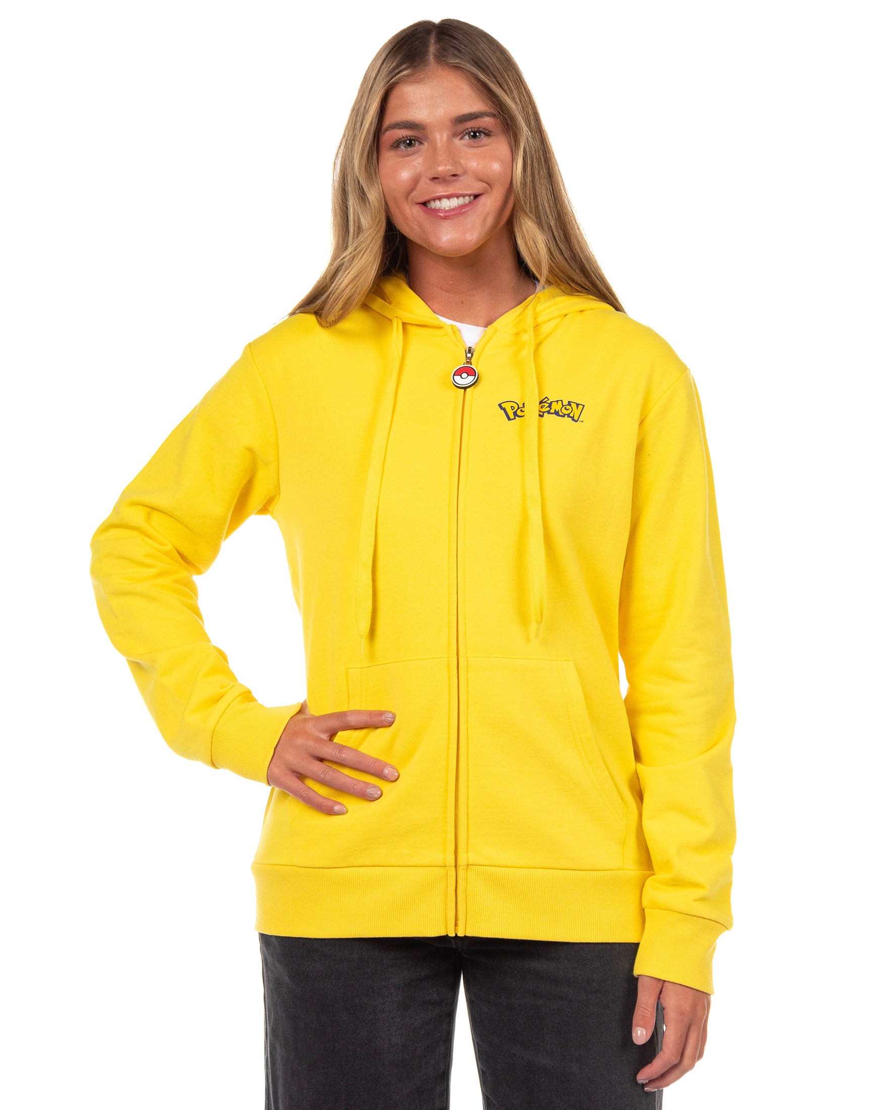 Pokemon Hoodie Women's Character Zip-Up Hooded Costume Sweatshirt